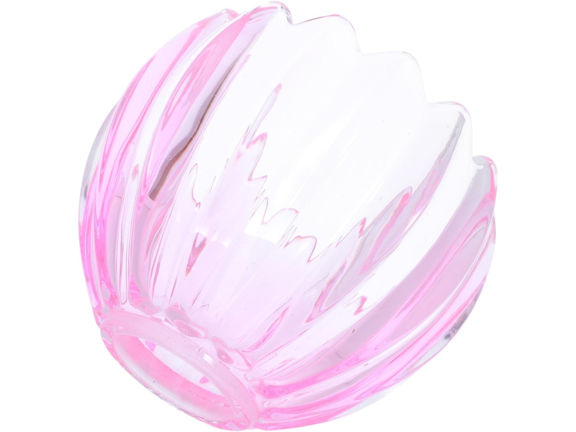 Lámpara De Mesa De Cristal Rosa Con Forma De Tulipán, Construcción Segura Y Lisa, Transmisión De Luz