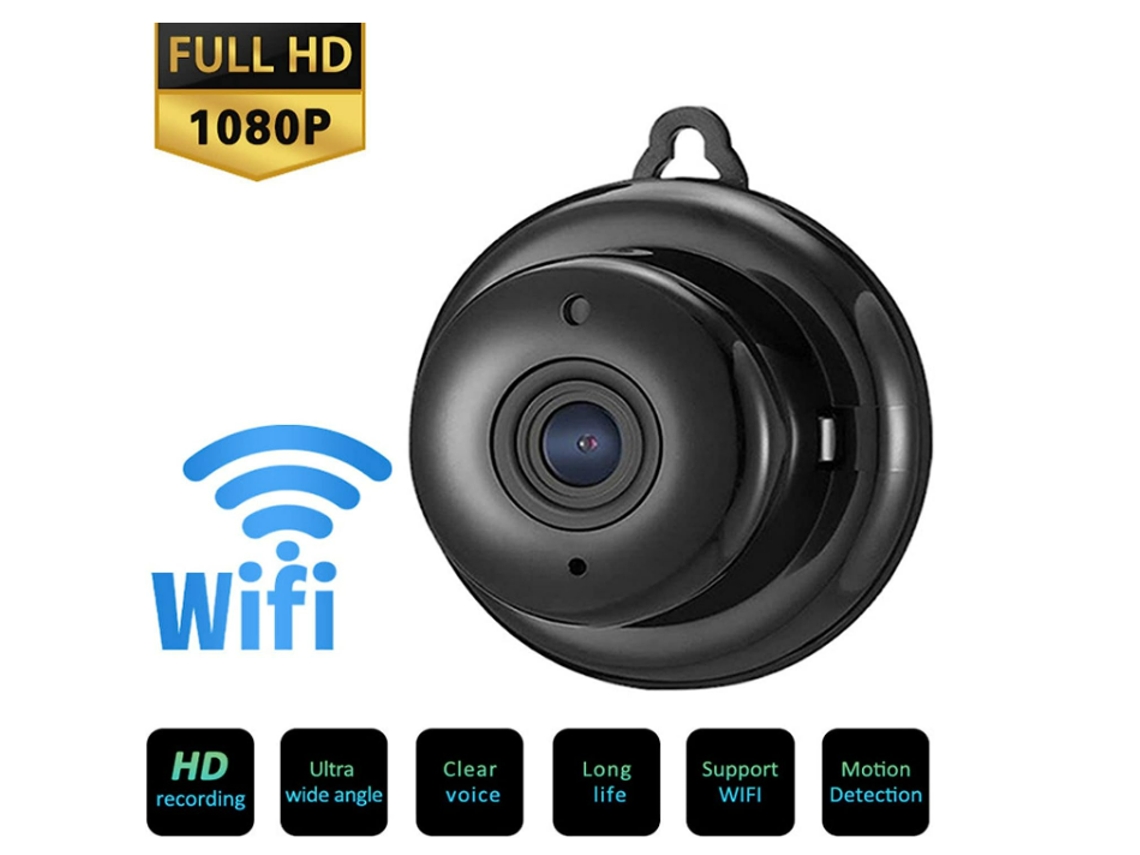 Mini cámara IP WiFi, cámara de vigilancia de seguridad para el