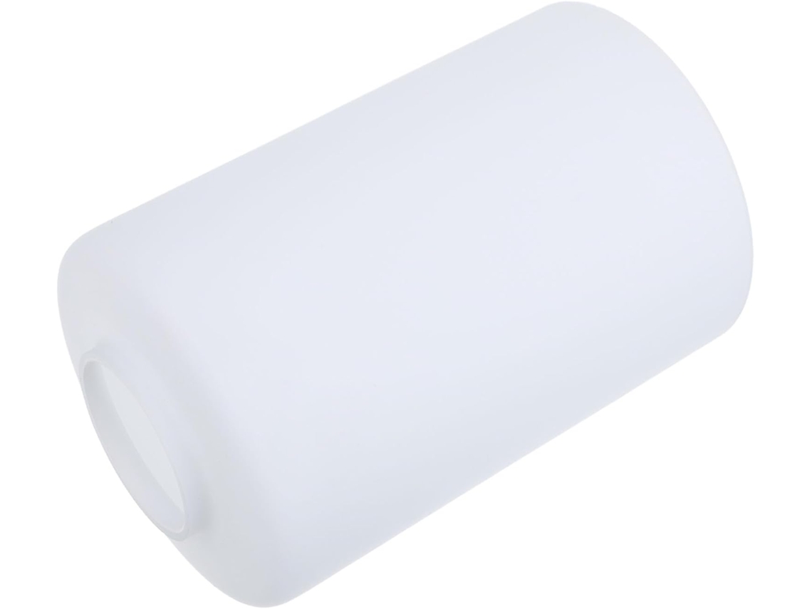 Cristal Cilíndrico Blanco Esmerilado Para Lámparas Colgantes Y De Techo. Protege La Bombilla Y Reduce La Intensidad De La Luz.
