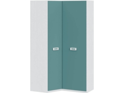 Armario MUEBLAM Nieve Aqua Blue Melamina (90x140x232x50 cm)