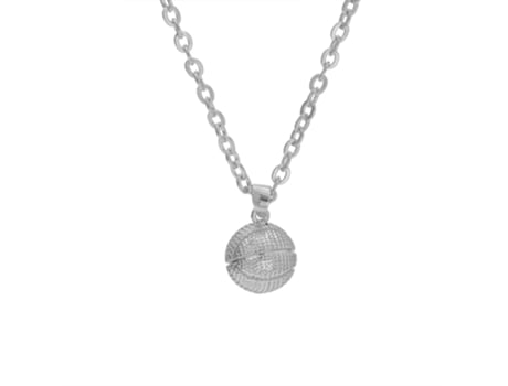 Collar de baloncesto de plata