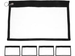 Estuche Transparente Para Lápices Nuobesty De 5 Piezas Con Cremallera, Estuche Pequeño Con Cremallera Para