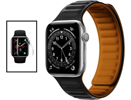 Kit Correa + Protector GIFT4ME (Apple Watch Series 6 - 44mm - Negro)
