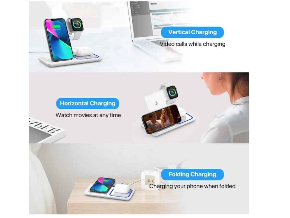 Cargador inalámbrico, cargador inalámbrico para iPhone, soporte
