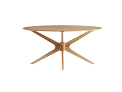 Mesa de comedor ovalada de diseño en roble 160cm DIELLI MILIBOO