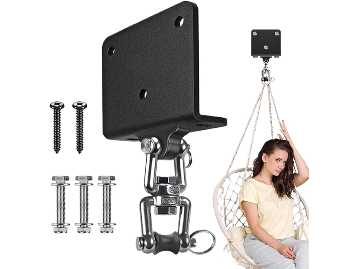 Saco de boxeo giratorio 360° para montar en el techo, ideal para instalar en un gimnasio en casa.