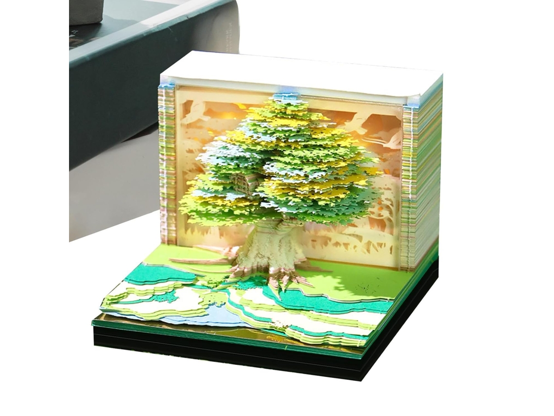 Calendario 3D | Almanaque 2026, Calendario con bloques desmontables con temática de naturaleza para el hogar, la escuela, Vayotoy