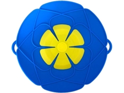 Tapa Cono Silicona Antiderrame Azul