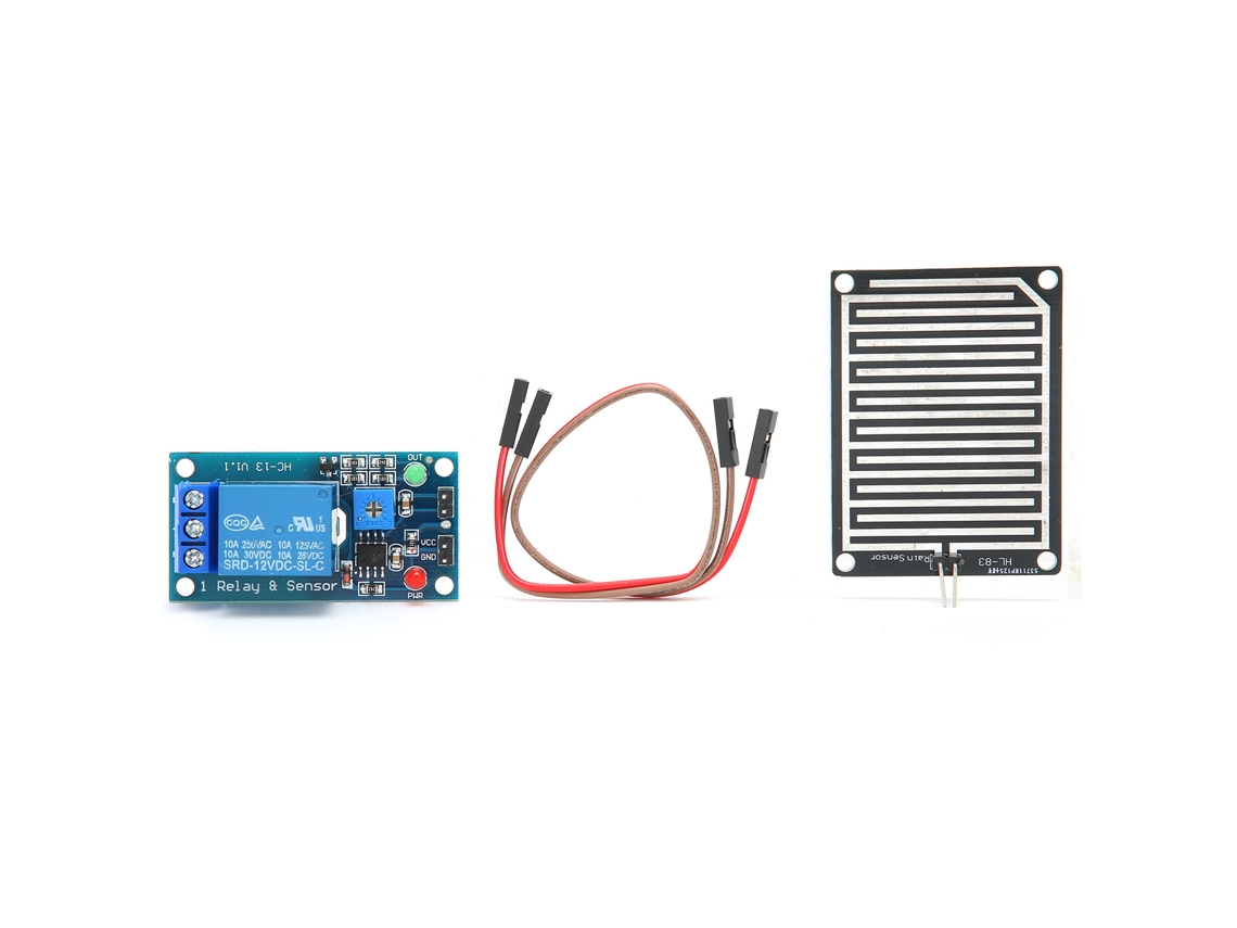 Módulo Sensor De Gotas De Lluvia Con Potenciómetro Ajustable Para Monitoreo Meteorológico