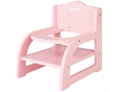 Silla WOOMAX de madera para muñecas (Edad Mínima: 3 años - 16.5 x 20 x 21 cm)