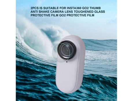uds película protectora resistente al calor borde completo transparente alta claridad pequeña película de pantalla de cámara para Insta360 GO2-Tran...