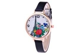 Elegante Reloj De Pulsera De Cuarzo Para Mujer, Estilo Casual, Ideal Como Regalo (negro).