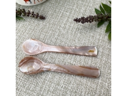 Cucharas De 12 Cm, Color Rosa Y Mango Recto