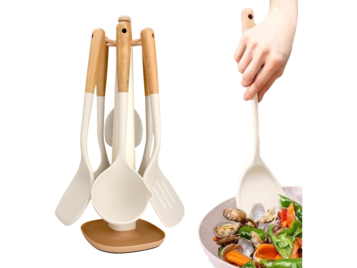 Juego De Espátulas De Cocina | Juegos De Utensilios - Resistentes A Altas Temperaturas Y Seguros