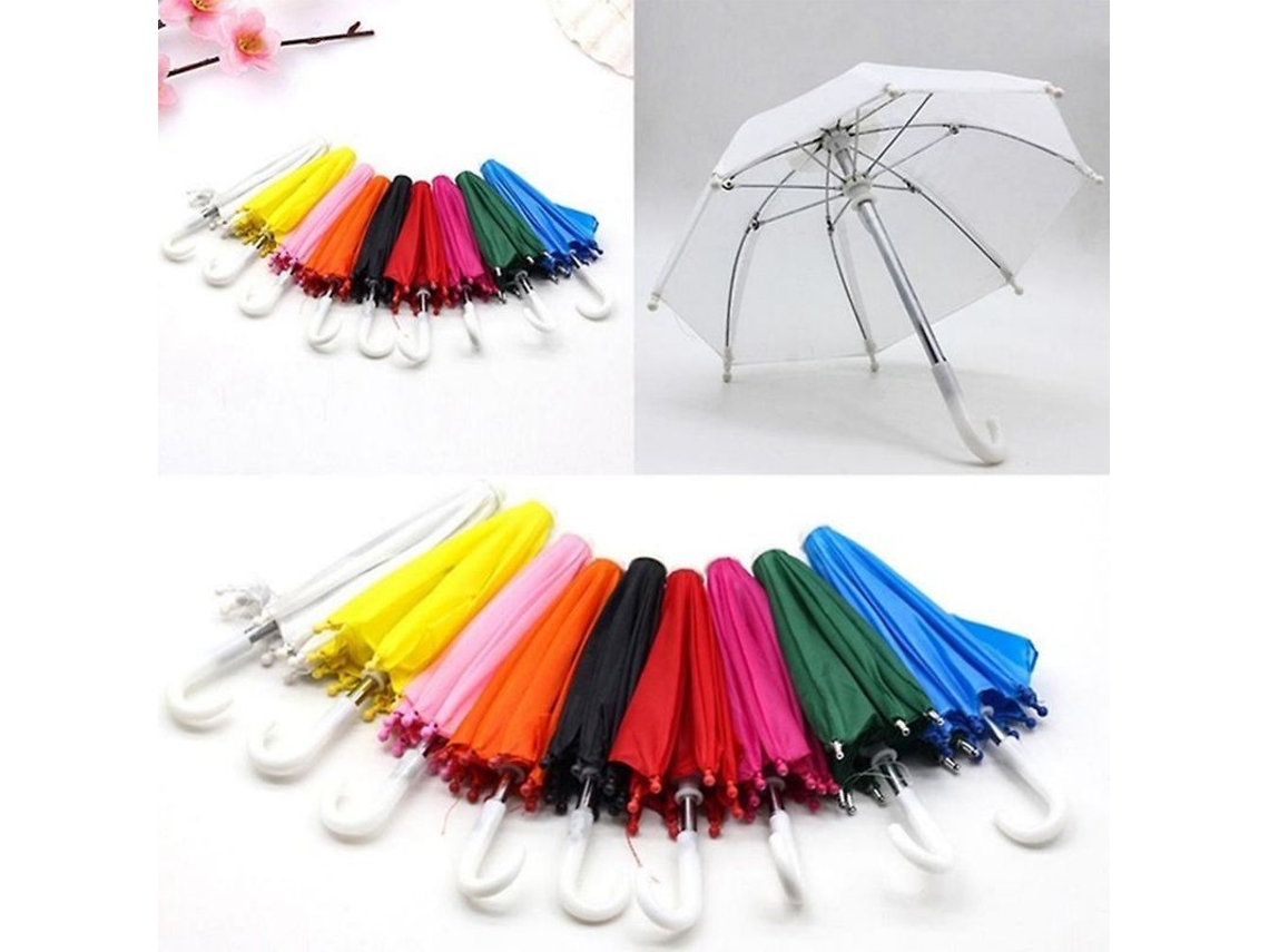 Guarda-chuva decorativo para boneca, cor sólida, abre e fecha, modelo 2026, OCB, roxo.