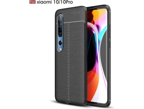 Carcasa Xiaomi Mi 10 Pro Rugged Leather Negro