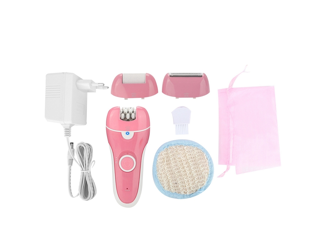 Depilador Eléctrico Multifuncional Para Mujer Epilador Depilación Corporal Rosa
