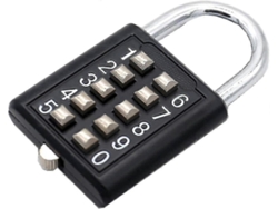 Cerradura de combinación de 10 dígitos, mecanismo de bloqueo de 5 bits, llave ciega antigua Xyu Hjkjyx