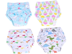 Conjunto De 4 Pañales De Entrenamiento Para Niños, Lavables