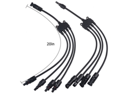 Kit de adaptador paralelo para panel solar con cable de derivación en Y y conector MC4