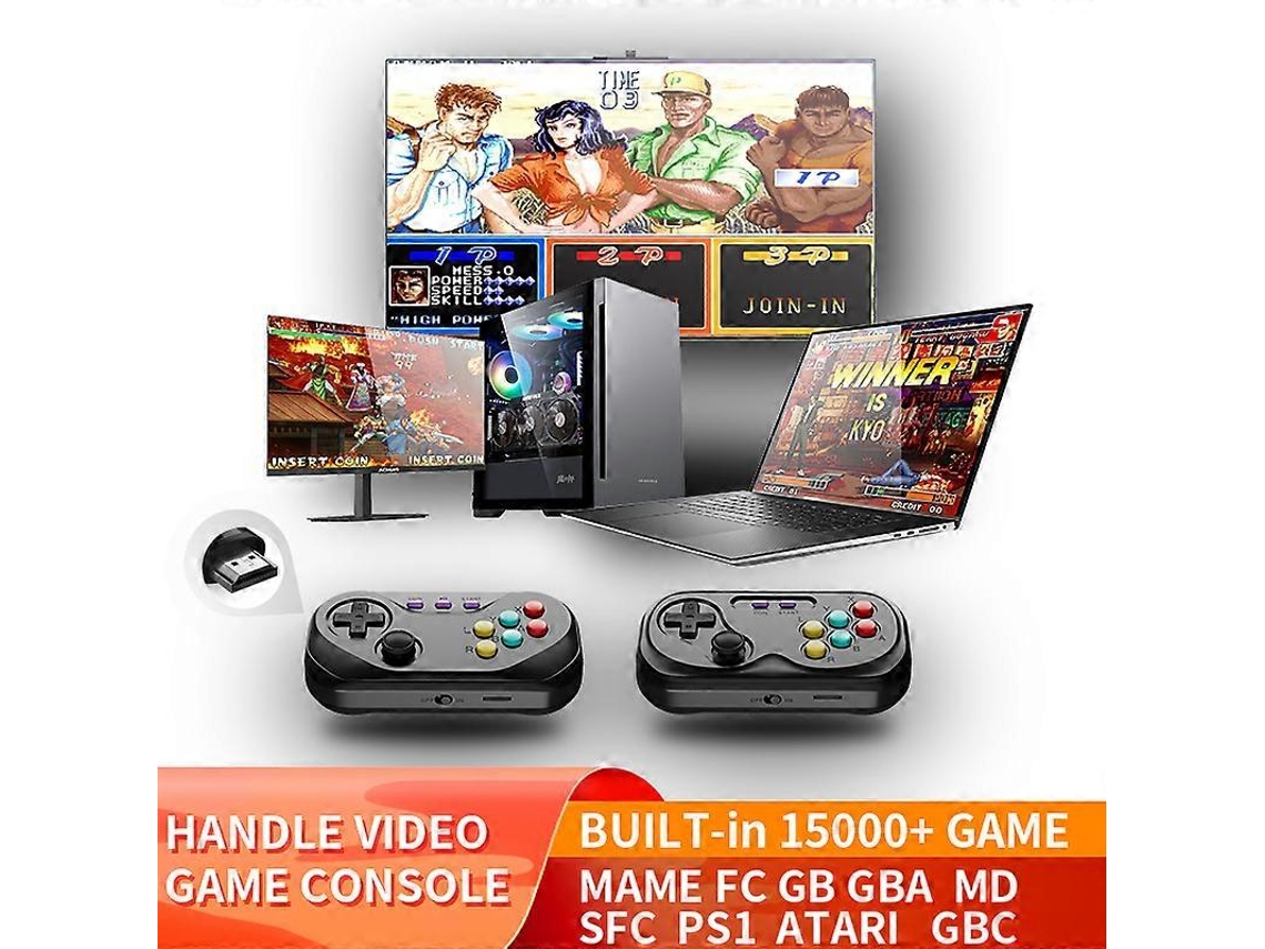 Mtu8 Consola De Videojuegos Retro Handheld Arcade Joystick Incorporado 15000 Juegos Soporte Ps1 Mame Gbc Md Sfc