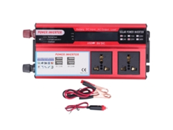 Inversor De Potencia 500w Onda Senoidal Modificada 12v Dc A 220v Ac Con 4 Puertos Usb Para Exterior Solar Vehículo