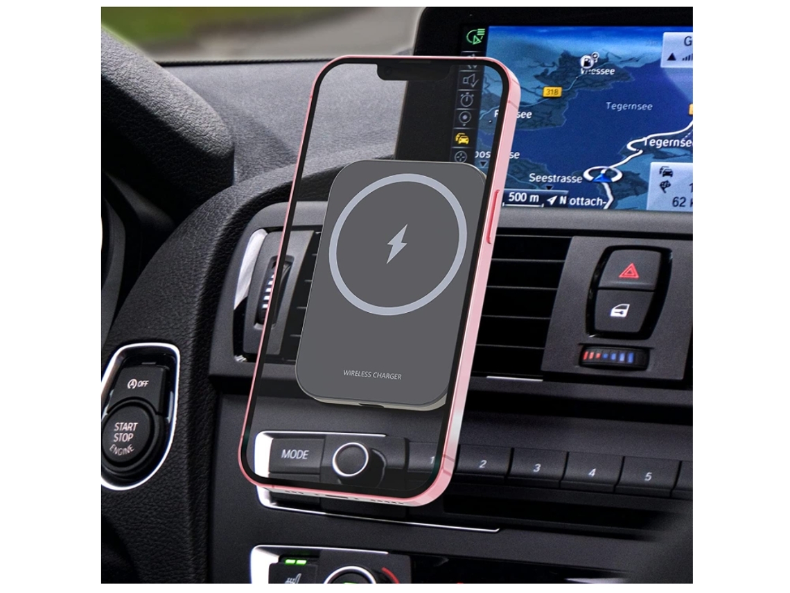 Cargador Sem Carro Carregamento Rápido Mag Safe YIZHOOD Negro