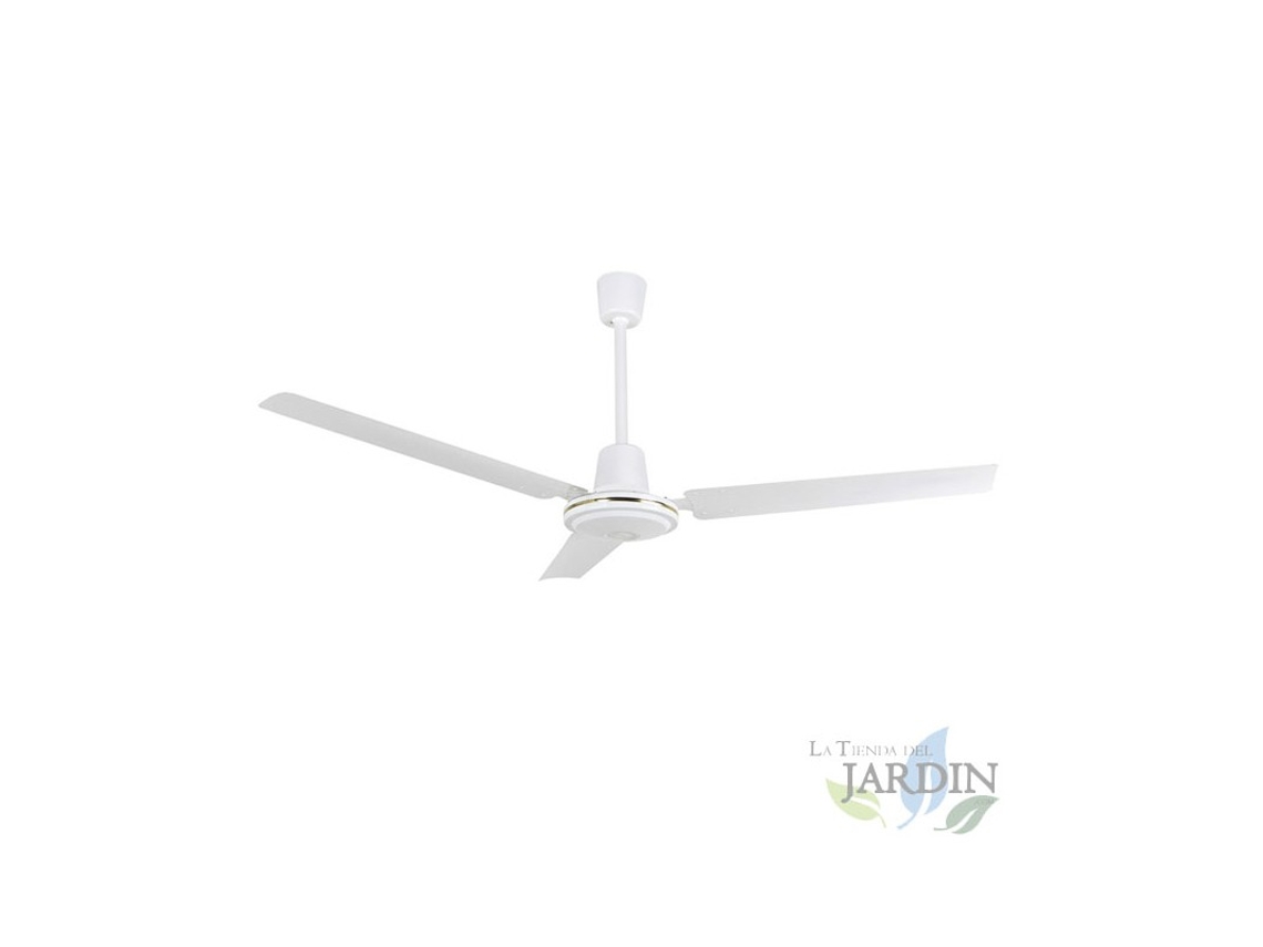 Ventilador de Techo con 5 Velocidades ORBEGOZO Interruptor de Pared 3 Palas 120 cm Diámetro 70 W Blanco