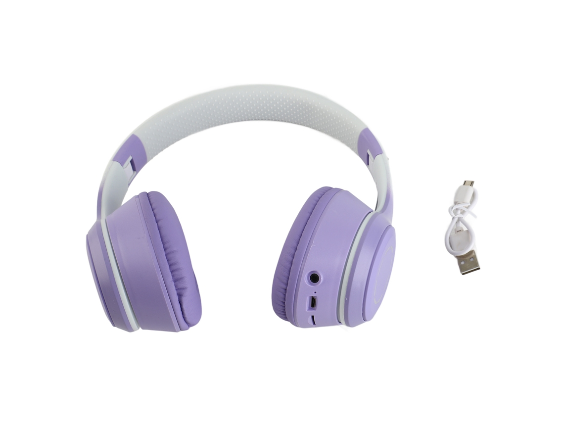 Auriculares Inalámbricos Bt Con Micrófono, Soporte Para Tarjeta De Memoria Cableada Para Teléfonos, Pc Y Juegos