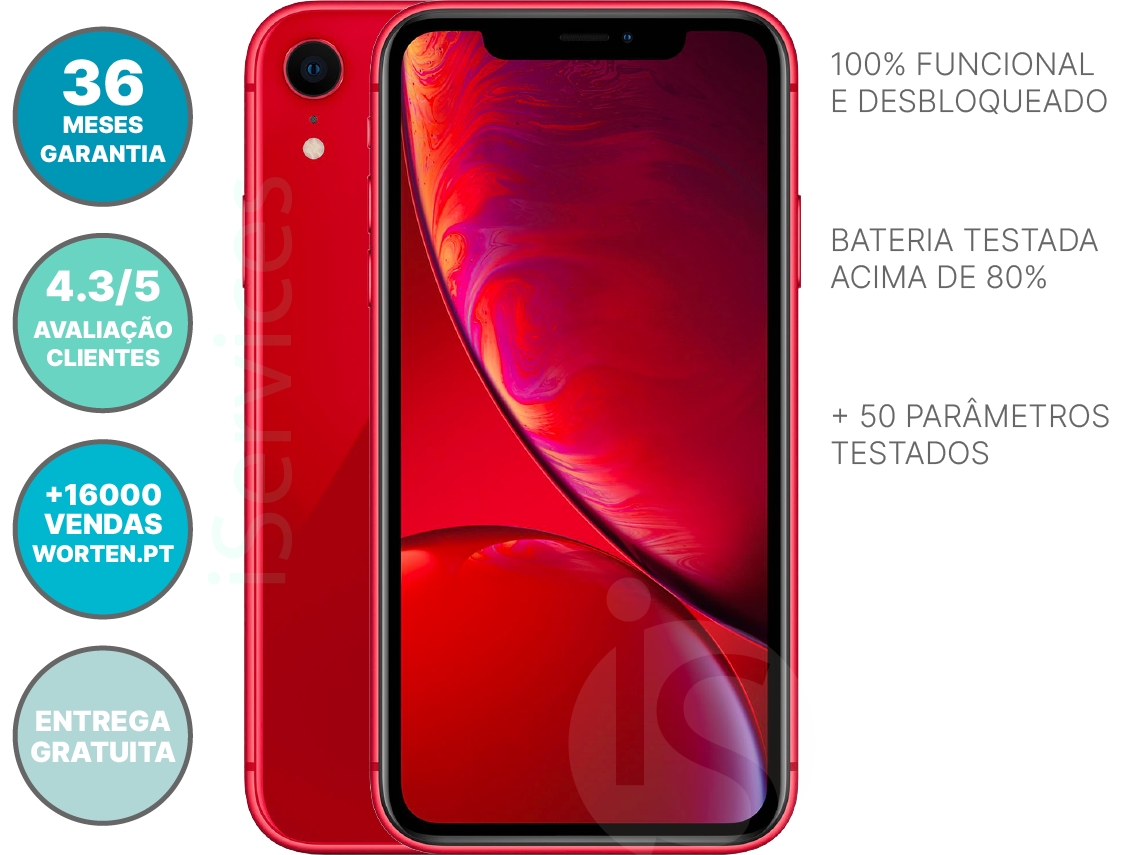 iPhone XR APPLE (Reacondicionado Señales de Uso - 6.1" - 128 GB - Rojo)
