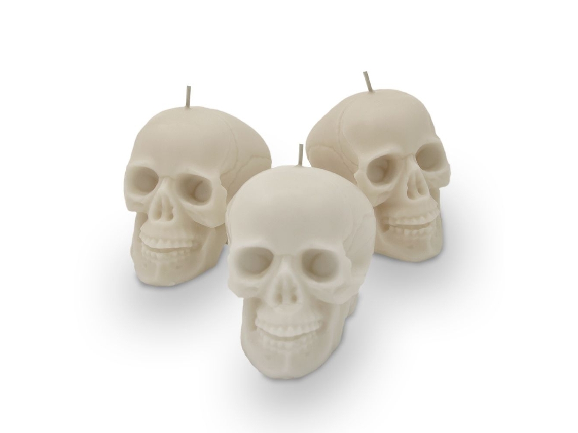 Juego de velas con forma de calavera de Northix