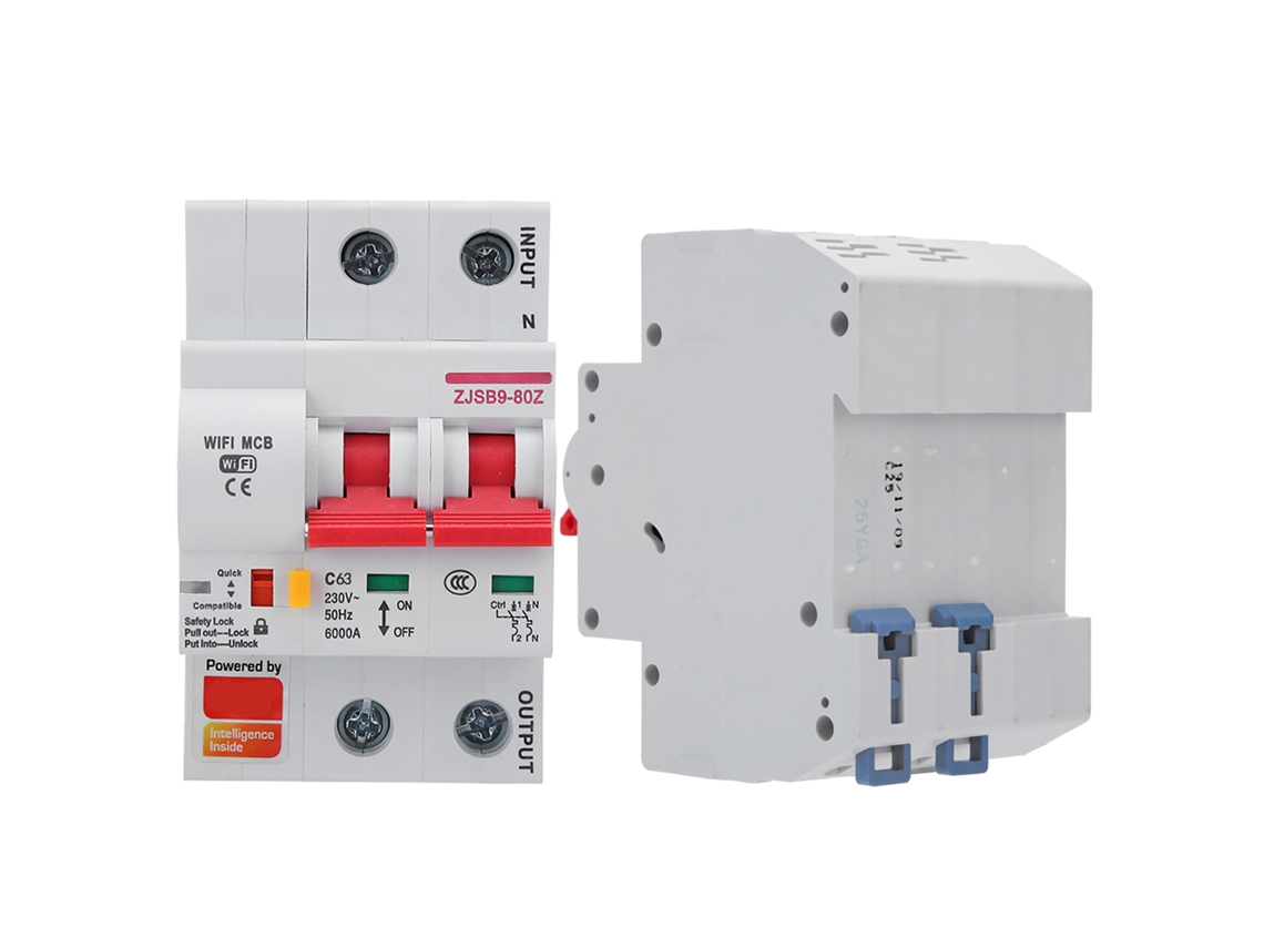 2026-interruptor De Circuito Inteligente Wifi Con App Remota Carcasa Ignífuga Pa66-dsm Ac220v 2p 3p