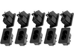 10 X Conector Hembra Iec C8 Para Dispositivo Antirretorno 250 V 1 A