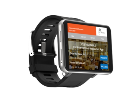 LEMFO Lemt Smartwatch Esfera Negra 71.12Mm Correa De Goma Smartwatch