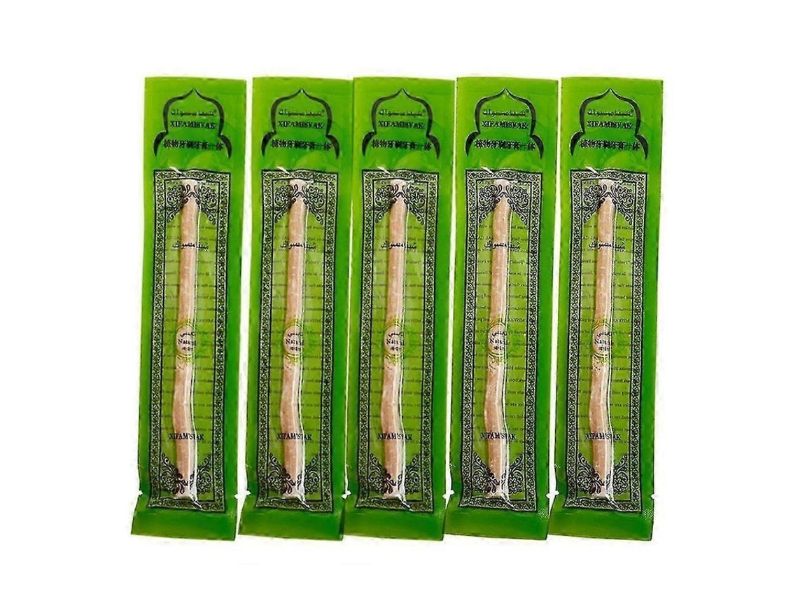 Pau De Miswak 2025, Cepillo De Dientes Natural, As-salah 5 Piezas, Limpieza Profunda, Protección De Las Encías, Antibacteriano