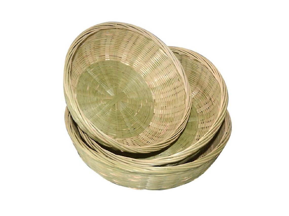 3 Piezas Cesta De Almacenamiento Para Pan Y Fruta