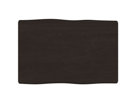 Tablero mesa madera tratada borde vivo marrón VIDAXL (60x40x(2-4) cm)