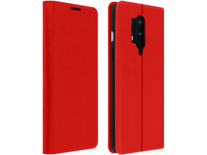 Funda OnePlus 8 Pro AVIZAR Piel Rojo