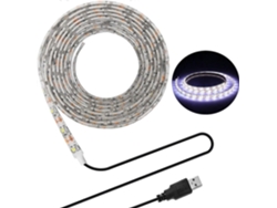 Rebe-tira Led Usb 5v 5m Smd 3528 Luz Blanca Fría Impermeable Para Pc Tv Pantalla Backlight