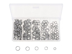 Rebe-200 Anillos Separables De Acero Inoxidable Para Anzuelos De Pesca Resistentes A La Corrosión