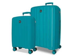 Juego de maletas ROLL ROAD Acadia Turquesa (45x65x25cm 73l)