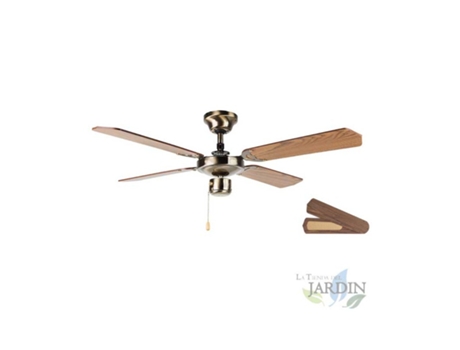 Ventilador de Techo ORBEGOZO 4 Palas Reversibles3 Velocidades Oro Viejo
