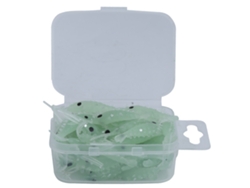 50 Piezas Cebo Artificial Camarón De Hierba Luminoso Simulación Para Pesca En Agua Dulce Y Salada