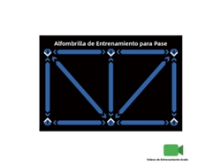 (azul 60x90cm) Colchoneta De Entrenamiento De Fútbol Sala Duradera, Antideslizante Y Plegable Para Niños
