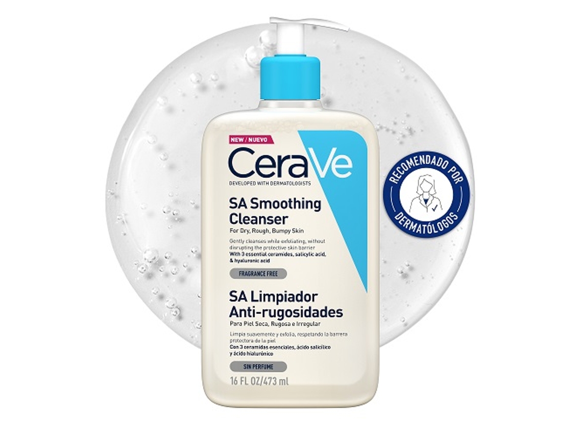 Gel de Limpeza Facial CeraVe SA ANti-Rugosites (473 ml)