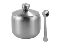 Tarro De Especias De Acero Inoxidable De Gran Capacidad Con Cuchara Para Cocina, Barbacoa Y Restaurante.