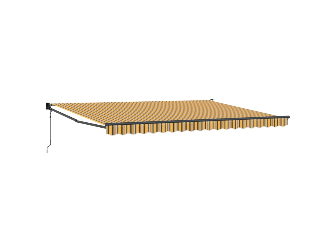 Maison Exclusive - Toldo Retráctil Multicolor 450 X 300 Cm Poliéster Y Aluminio