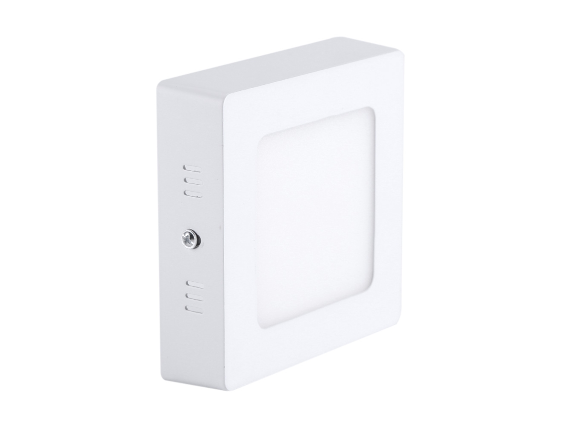 VYLARA Refletor de teto LED quadrado de 6 W, branco quente