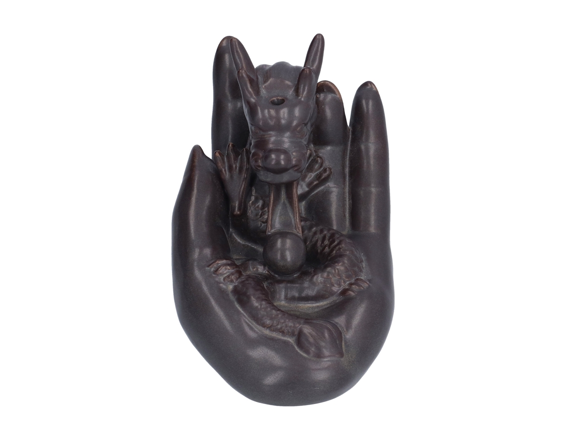 Quemador De Incienso De Cerámica Con Forma De Dragón Invertido, Ideal Para Aromaterapia Y Decoración Del Hogar U Oficina.