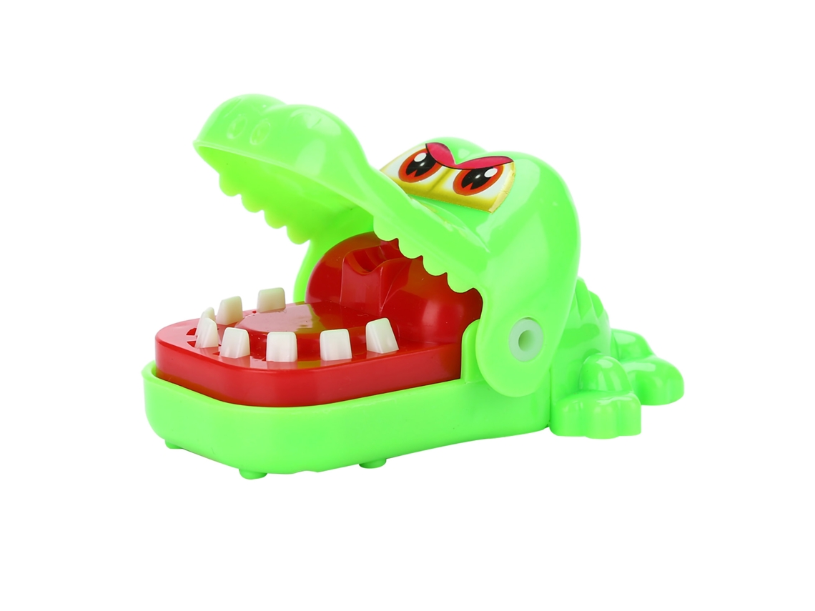 Ats-juguete De Caimán Cartoon Cute Para Morder Dedos Juego Familiar Divertido Juguete Infantil Regalo Verde